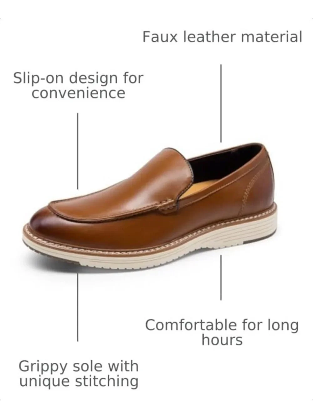 Classic Men's Dress Loafers Slip-On Shoes | Formal Footwear for Any Occasion
